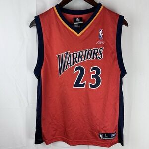 VTG Y2K Reebok Golden State Warriors Jersey‎ Youth Large NBA Basketball